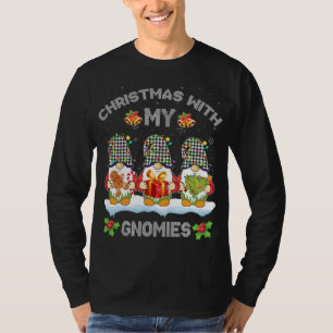 Christmas With My Gnomies Family Matching Xmas Swe T-Shirt