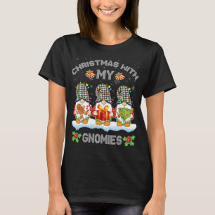 Christmas With My Gnomies Family Matching Xmas Swe T-Shirt