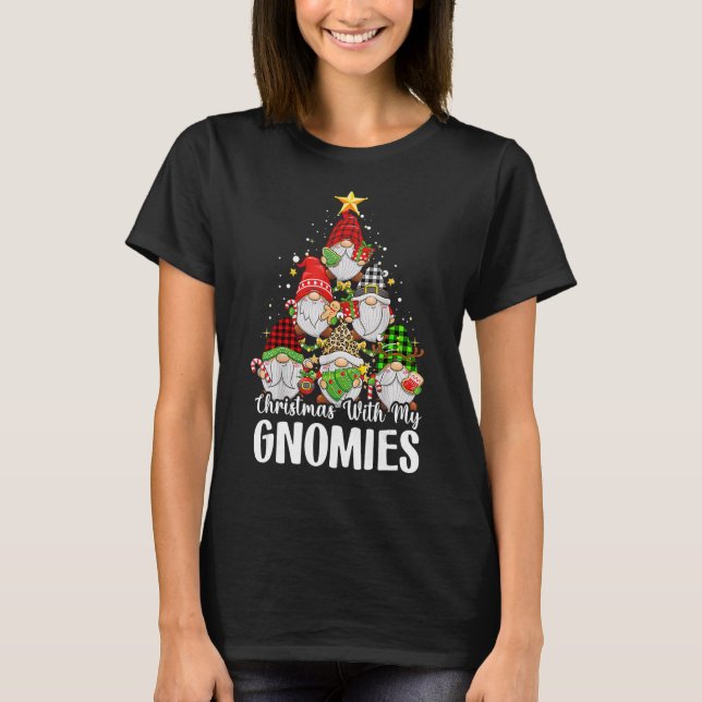 Christmas With My Gnomies Family Pyjamas Gnome Tre T-Shirt (Front)
