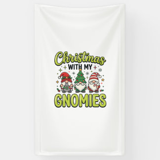 Christmas With My Gnomies Gnome Design Banner