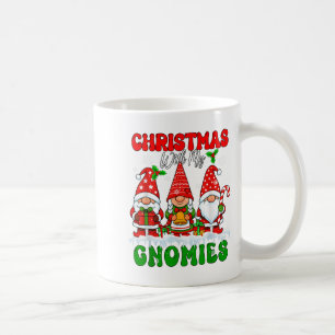 Christmas With My Gnomies Xmas Three Santa Gnomes  Coffee Mug