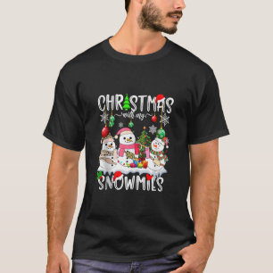 Christmas with my Snowmies Santa Family Xmas Bouje T-Shirt