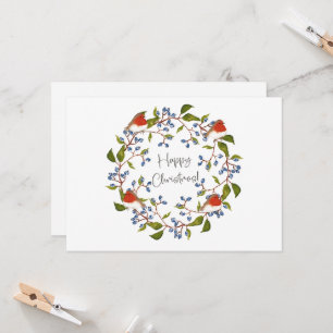 Christmas with Robin Birds Festive Holiday