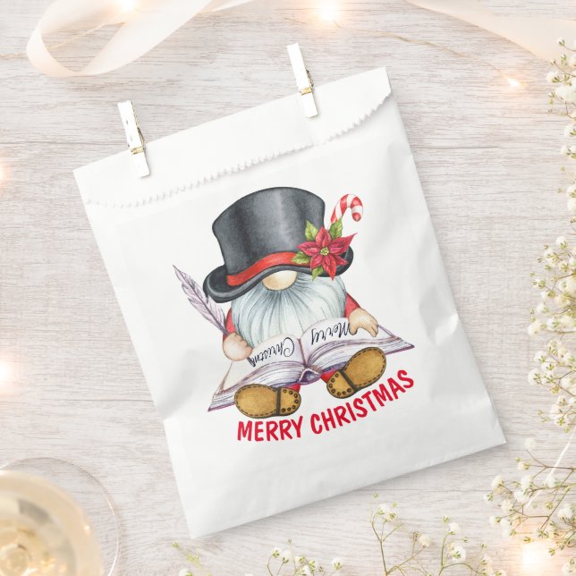 Christmas With Santa Favour Bag (Clipped)