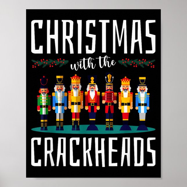 Christmas With The Crackheads Funny Family Ugly Nu Poster (Front)