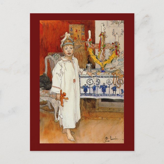 Christmas with Ulf 1894 Holiday Postcard (Front)