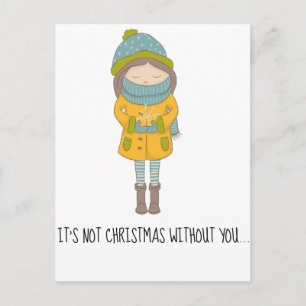 Christmas Without You Holiday Postcard