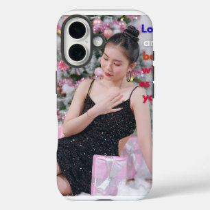 Christmas woman with presents  iPhone 16 case