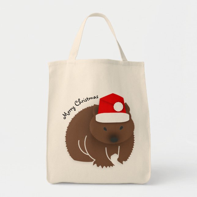 Christmas Wombat Tote Bag (Front)