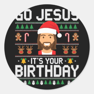 Christmas Women Messy Bun Skull Dead Inside But Jo Classic Round Sticker