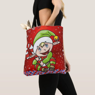 Christmas Women's Tote Bags, Elf Bag