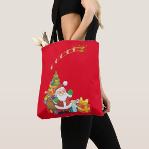 Christmas Women's Tote Bags, Santa Bag