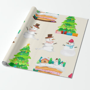 Christmas Wonderland Pattern Wrapping Paper