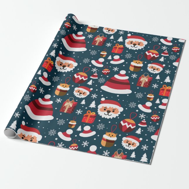 Christmas Wonderland Wrapping Paper (Unrolled)
