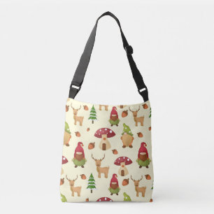 Christmas Woodland Gnome   Holidays Crossbody Bag