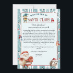 Christmas Woodland Letter from Santa Claus Invitation<br><div class="desc">Let you child experience the magic of Christmas with a winter woodland birds-themed letter from Santa Claus. This personalised letter is available in both digital and printed formats. The design features delightful woodland birds, bringing a touch of nature to Santa’s special message. You can easily customise the text to include...</div>