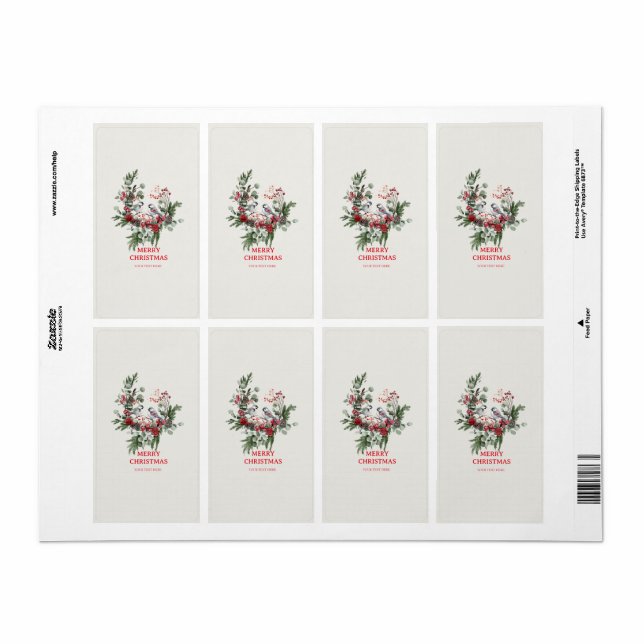 Christmas Woodland Minimalist Simple Holiday 1 (Full Sheet)