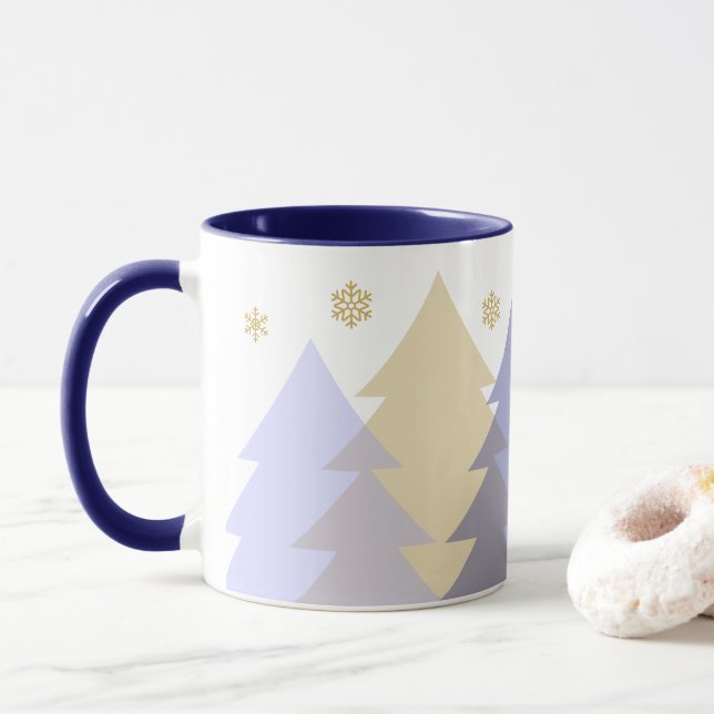Christmas Woodlands Coffee Mug (With Donut)