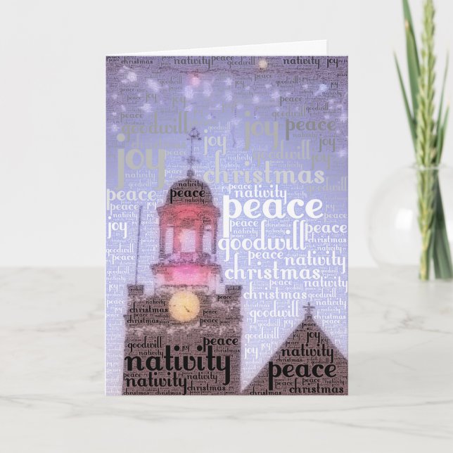 Christmas words card (Front)