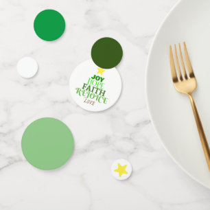 Christmas Words Christmas Tree Confetti