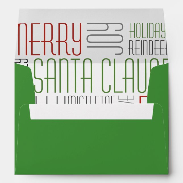 Christmas Words - Holidayzfordayz Envelopes (Back (Bottom))