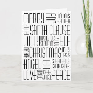 Christmas Words - Holidayzfordayz Holiday Card