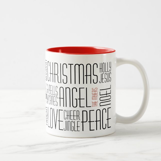 Christmas Words Mug - Holidayzfordayz (Right)