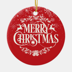 Christmas World's Best Ever Sister Definition Ceramic Ornament