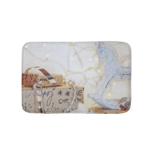Christmas Wrapped Parcels Bath Mat
