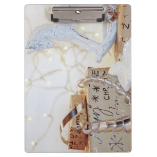 Christmas Wrapped Parcels Clipboard