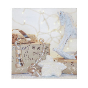 Christmas Wrapped Parcels Notepad