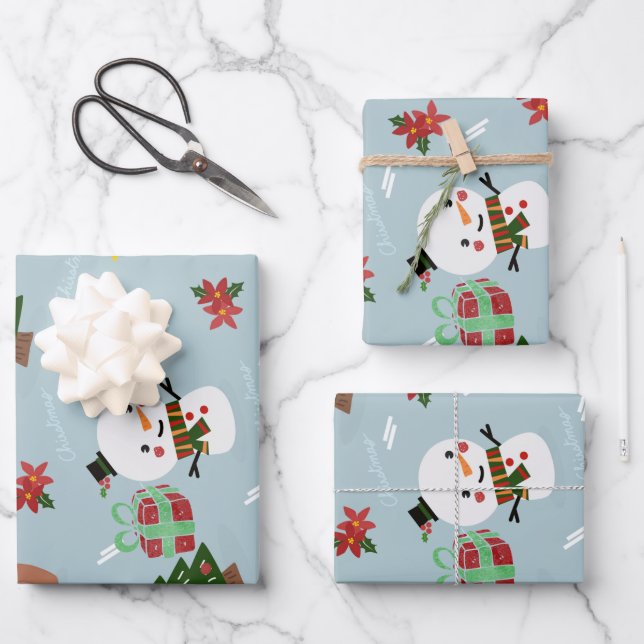 christmas wrapper  wrapping paper sheet (Front)