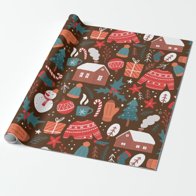 Christmas  wrapping paper (Unrolled)