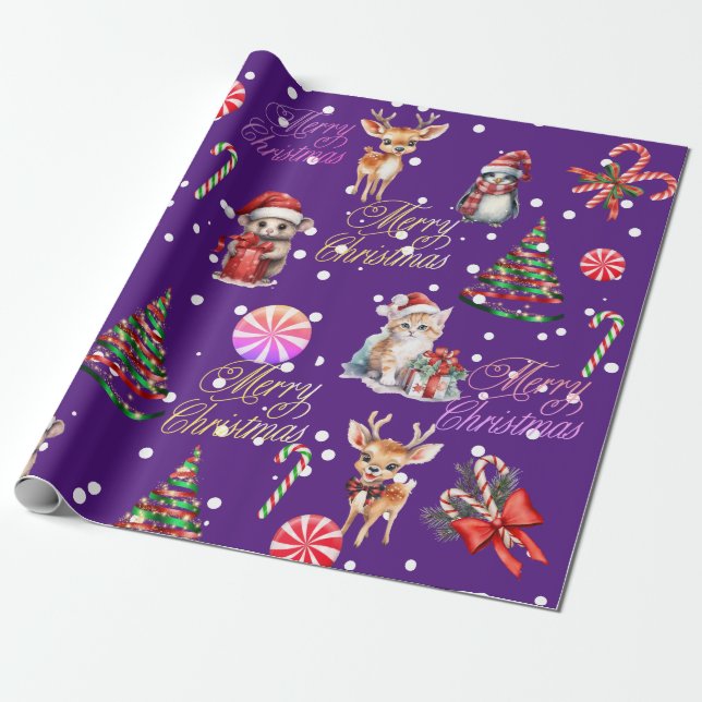 Christmas Wrapping Paper (Unrolled)