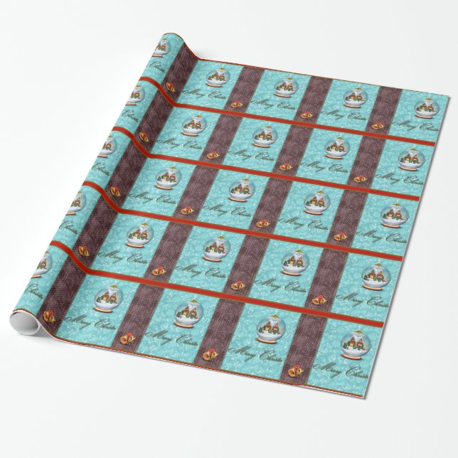 christmas wrapping paper (Unrolled)