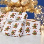 Christmas  wrapping paper<br><div class="desc">Wrapping paper is shown in a cute gingerbread man print.  
Matte paper shown
Customise this item or buy as is.



Licensed</div>