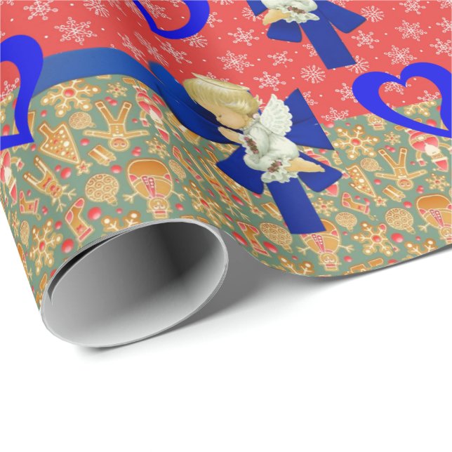 Christmas Wrapping Paper Baby  Angel (Roll Corner)