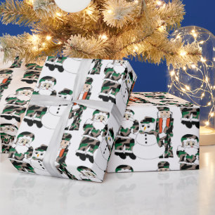 Christmas wrapping paper, Camo Christmas Paper