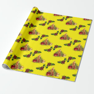 Christmas Wrapping Paper Candles