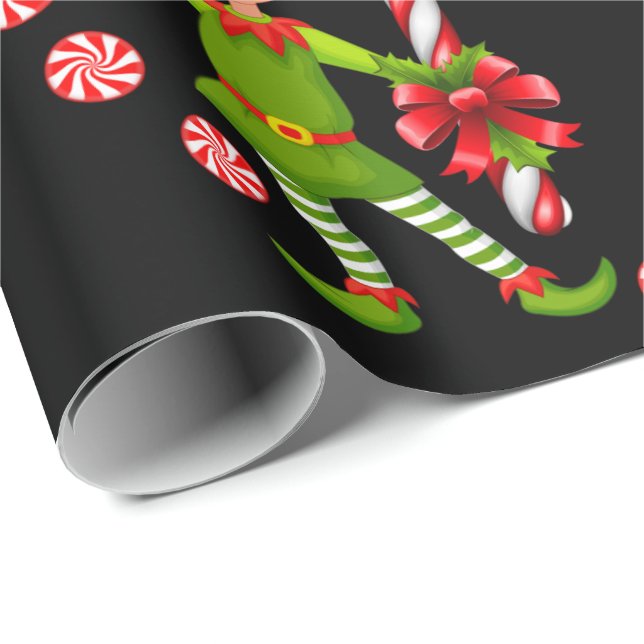 Christmas Wrapping Paper Elf (Roll Corner)