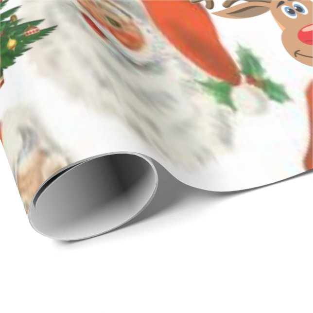 Christmas Wrapping Paper Elf (Roll Corner)