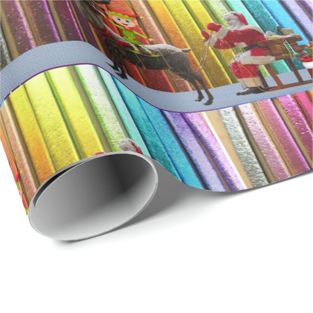 Christmas Wrapping Paper Elf (Roll Corner)