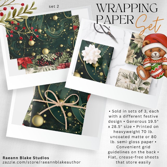 Christmas Wrapping Paper Flat Sheet Set 2 (Creator Uploaded)