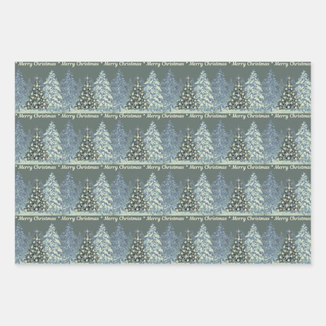 Christmas Wrapping Paper -Forest in Winter (Front)
