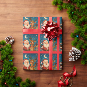 Christmas Wrapping Paper - Giftwrap - Santa Clause