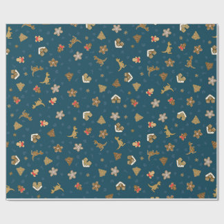 Christmas Wrapping Paper Gingerbread Holiday Wrap