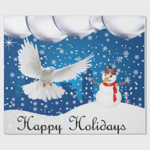 Christmas Wrapping Paper Happy Holidays