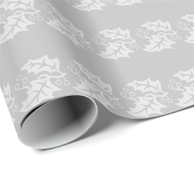 Christmas Wrapping Paper-Holly Paper (Roll Corner)