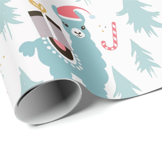 Christmas Wrapping Paper - Llama (Roll Corner)