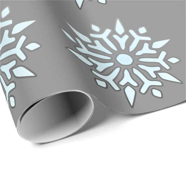 Christmas Wrapping Paper Nordic Snowflakes (Roll Corner)